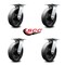 Service Caster 8 Inch Heavy Duty Glass Filled Nylon Caster Set with Roller Bearings, 4PK SCC-35S820-GFNR-4 - alternate 2